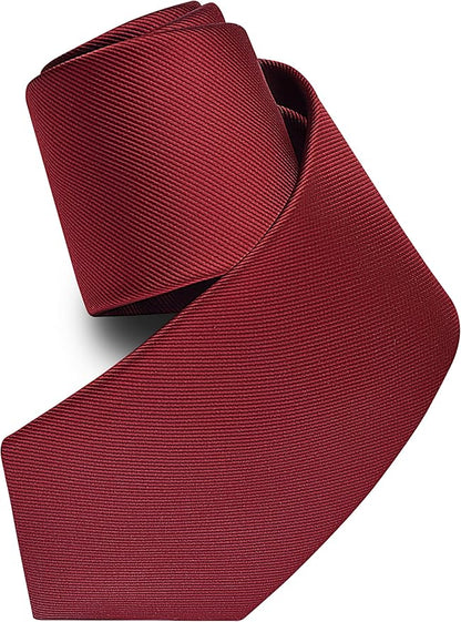 Branduce 3.15"（8cm） Men's Solid Color Formal Woven Necktie + Gift Box