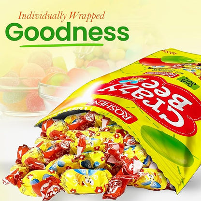 Roshen Crazy Bee Jelly Candy with Fruity Filling, Made with 6 Fruit Juices, Kosher, Halal 2.2lb/1kg