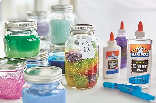 Elmer's Liquid School Glue Washable 7.6 oz Each 6 Count - Great for Making Slime, #1 Teacher Brand