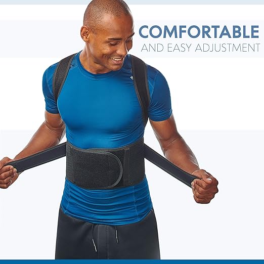 Posture Corrector for Men and Women - Back Brace for Upper and Lower Body Support - Adjustable Straightener with Pain Relief and Muscle Memory (XX-Large)