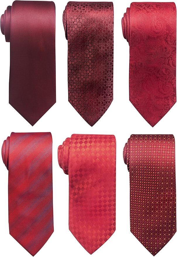Tie For Men Necktie Woven Jacquard Neck Ties Set 6 PCS
