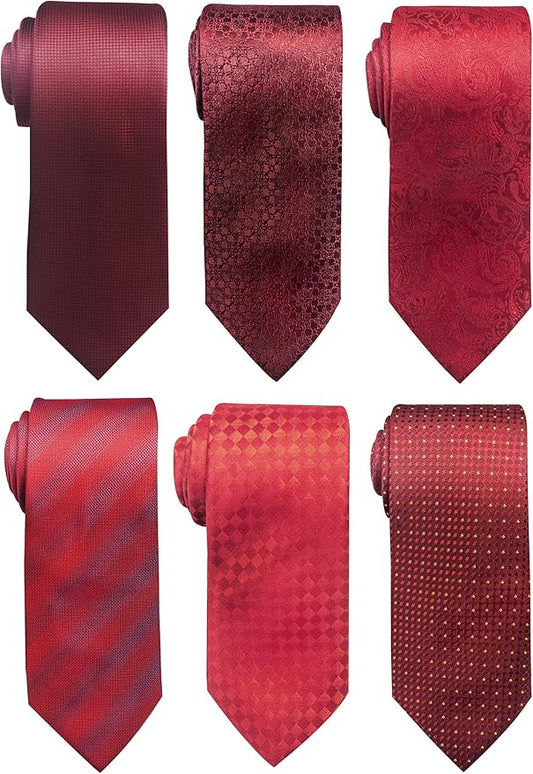 Tie For Men Necktie Woven Jacquard Neck Ties Set 6 PCS