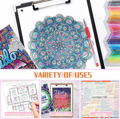 160 Colors Gel Pen Ink Refills, Glitter Neon Gel Ink Pens Refills Replace Cartridges for Glitter Gel Pens Set,for Kids Drawing Adult Coloring Books Journaling Women Gifts, No Repeats