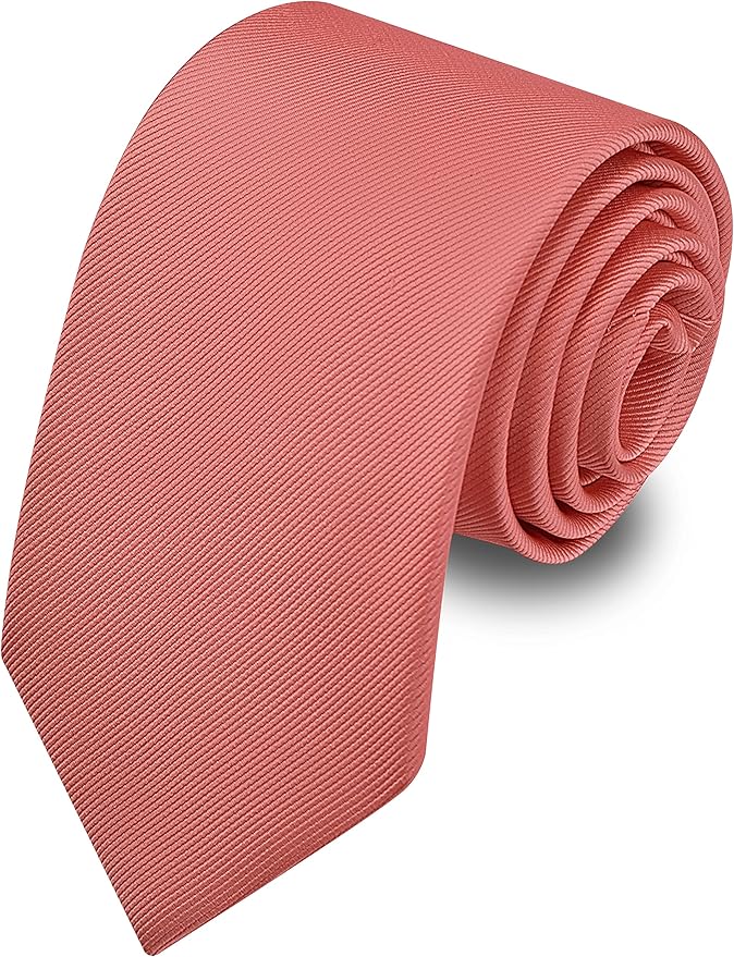 Branduce 3.15"（8cm） Men's Solid Color Formal Woven Necktie + Gift Box