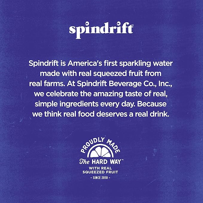 Spindrift Mango Black Tea Can 12 Ounce (Pack of 24)