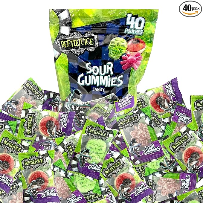Beetle Juice Halloween Sour Gummy Candies Bulk 40 Pack by Rebel Smuggling Galactic Emporium
