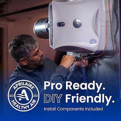 AprilAire 620MKZ Whole-House, Large Bypass Evaporative Humidifier – 18 Gallons Per Day, Water Saving with Manual Control and Installation Kit for up to 5,300 Sq. Ft.