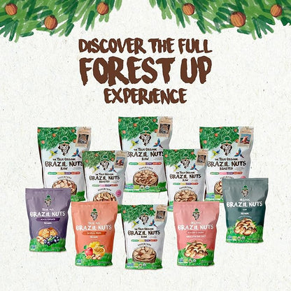 Kit of Snacks The True Organic Brazil Raw & Unsalted Nuts 15 oz + Tropical Mix 7 oz – – Nutrient-Rich and Practical Combo – Fresh, Vegan and Gluten Free – Forest Up