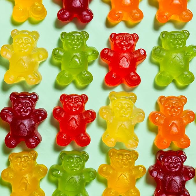 Black Forest Gummy, Bears, Fruit Flavor, Deliciously Juicy, Made with Real Fruit Juice, 10 oz