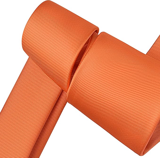 Branduce 3.15"（8cm） Men's Solid Color Formal Woven Necktie + Gift Box