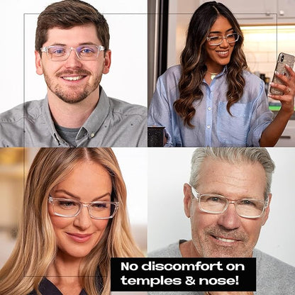Readerest Blue Light Blocking Glasses – Computer Eyewear, UV Protection, Eye Strain & Glare Reduction, Lightweight Frame