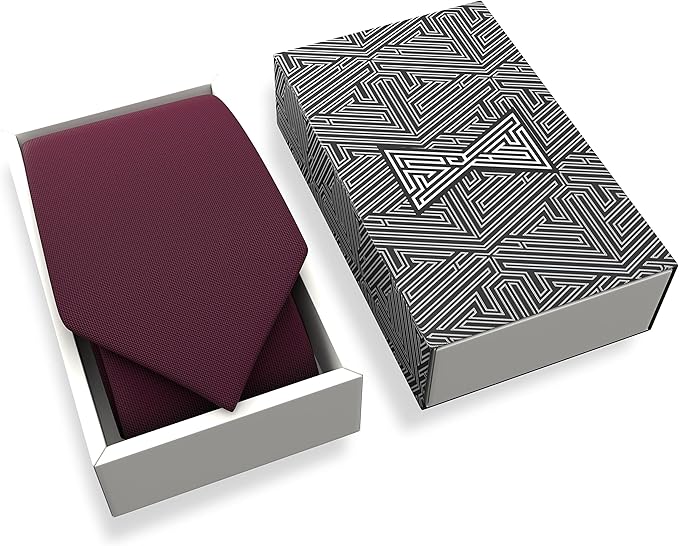 Men's Oxford Matt Neckties Solid Color for Adults Tuxedo Classic Design, by Bow Tie Hosue