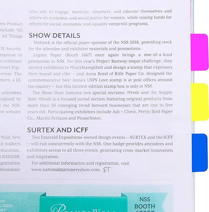 Pop-up Durable File Tabs,Divider Tabs,Page Marker Index Label Flags,Transparent Tabs Stickers,Writable Labels,Bookmarks,Repositionable, Great Labeling,Flaging,5 Pads/Set,4A 6035x5