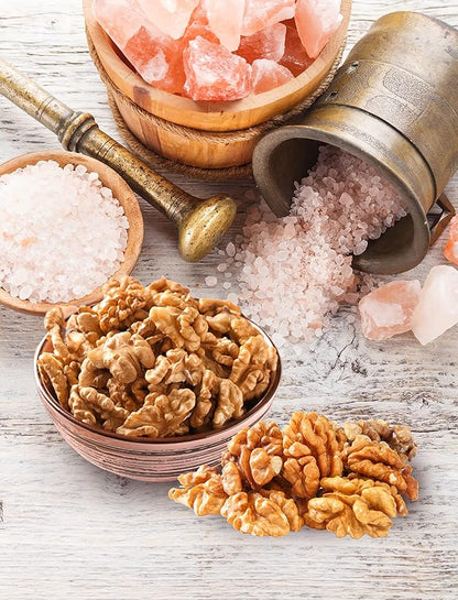 Oven Roasted California Salted Walnuts with Himalayan Salt and A Drizzle of Oil - Great Source of Omega 3 And Tons of Other Healthy Nutrients – All Natural - Vegan Friendly - Super Crunchy - Farm Fresh Nuts Brand (2 Pound)