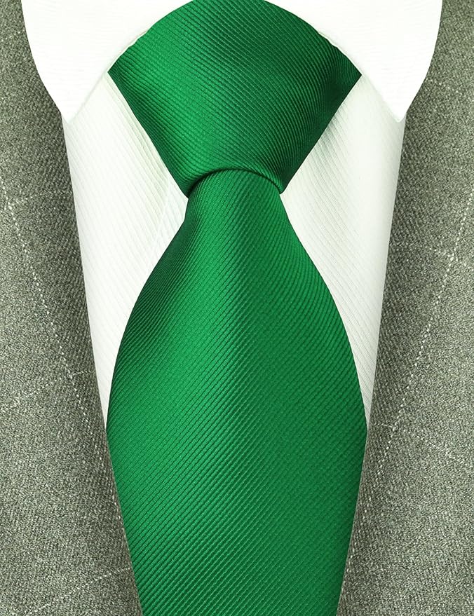 Branduce 3.15"（8cm） Men's Solid Color Formal Woven Necktie + Gift Box