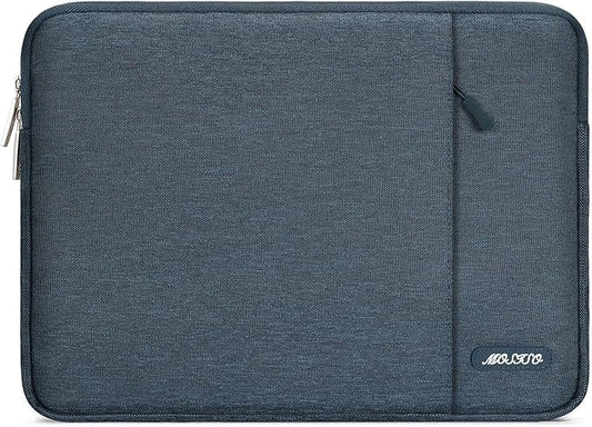 MOSISO Laptop Case 13 inch, 13 inch Laptop Sleeve Compatible with MacBook Air M4 M3 M2 M1 2025-2018 / Pro M2 M1 2025-2016, Polyester Vertical Computer Sleeve Bag with Pocket, Haze Blue