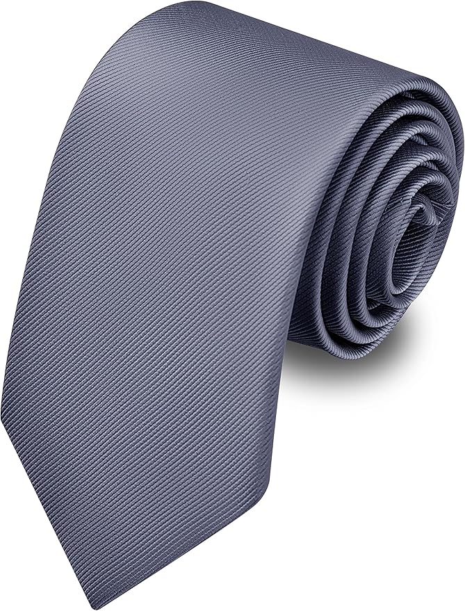 Branduce 3.15"（8cm） Men's Solid Color Formal Woven Necktie + Gift Box