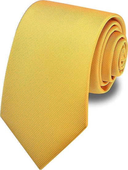 Branduce 3.15"（8cm） Men's Solid Color Formal Woven Necktie + Gift Box
