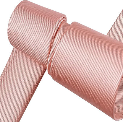 Branduce 3.15"（8cm） Men's Solid Color Formal Woven Necktie + Gift Box