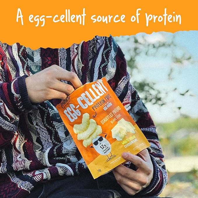 Todd's Better Snacks Egg-Cellent Protein Puffs, White Cheddar – 12g Protein, Gluten-Free, Paleo-Friendly, Baked, GLP-1 Compliant – Healthy Snack, Made with Egg Whites – 1.2 Oz (Pack of 10)
