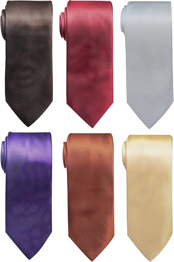 Tie For Men Necktie Woven Jacquard Neck Ties Set 6 PCS