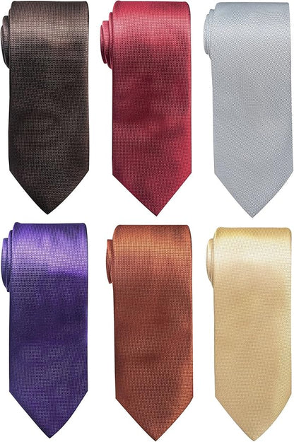 Tie For Men Necktie Woven Jacquard Neck Ties Set 6 PCS