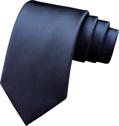 Branduce 3.15"（8cm） Men's Solid Color Formal Woven Necktie + Gift Box