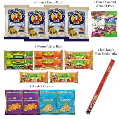 Foxy Fane 90-Count Holiday Gift Box - 90 Healthy Snacks & Treats - Perfect Variety Pack for Easter - Great for Family, Friends & Office