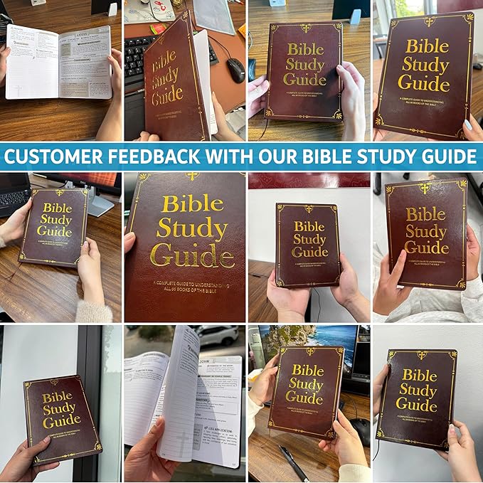 Bible Study Guide for Women & Men – Beginner-Friendly Study of All 66 Books with Life Application & Reflection Notes | Premium Lay-Flat Hardcover Devotional Journal