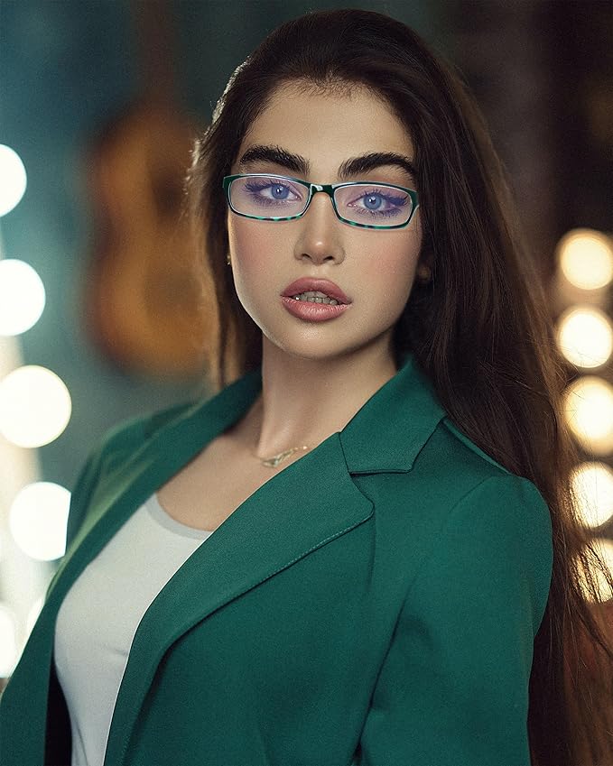 Henotin 5-Pack Reading Glasses Blue Light Blocking Anti Eyestrain Computer Reading Glasses for Women and Men Readers (Mix Color-C2, 1.00, Diopters)