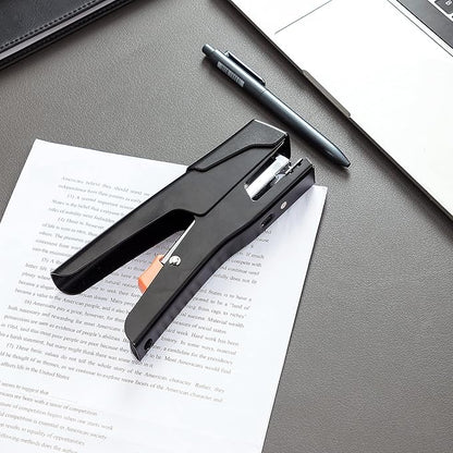 Amazon Basics Effortless Hand Held Plier Stapler, 25 Sheet Capacity,Heavy Duty Staper,Black