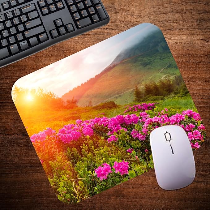 Spring Season Mouse Pad Mat Mousepad for Desk Computer Laptop PC Gaming Home or Office Gift (Sunset MP89)