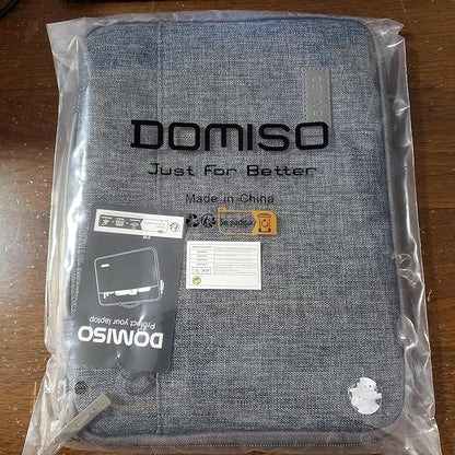 DOMISO 13.3 inch Laptop Case Sleeve Protective Cover Compatible with 14 inch MacBook Pro M4 M3 M2/MacBook Pro Max,13-13.3 inch Dell,Lenovo, HP,Waterproof Computer Cases Bag with Handle,Dark Grey