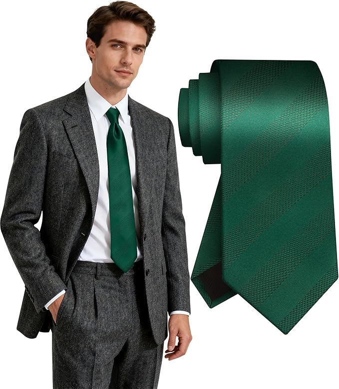 Fineknot Ties for Men, Jacquard Neck Ties, Mens Plaid Paisley Striped Tie, Classic Floral Mens Ties for Wedding Business