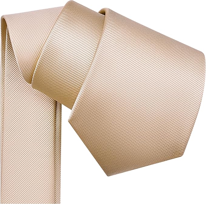 Branduce 3.15"（8cm） Men's Solid Color Formal Woven Necktie + Gift Box