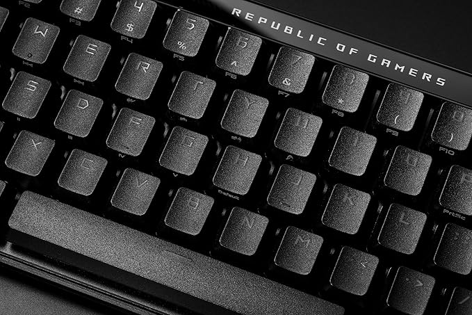 ASUS ROG Falchion Ace HFX 65% Hall Effect Gaming Keyboard – HE Magnetic Switches, Rapid Trigger, 8000 Hz Polling, Three-Layer Dampening Foam, Touch Panel, Protective Cover