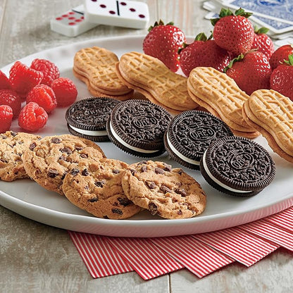 Nabisco Cookies Variety Pack, OREO, Nutter Butter, CHIPS AHOY!, 40 Snack Packs (4 Cookies Per Pack, 4 Boxes)
