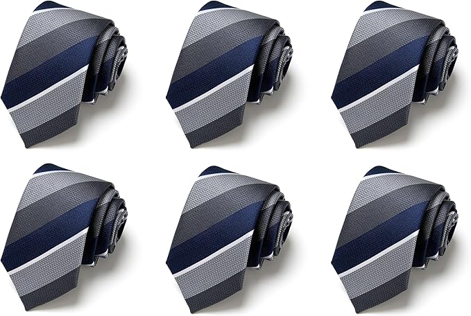 Tie For Men Necktie Woven Jacquard Neck Ties Set 6 PCS