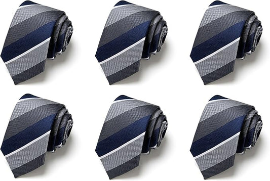 Tie For Men Necktie Woven Jacquard Neck Ties Set 6 PCS