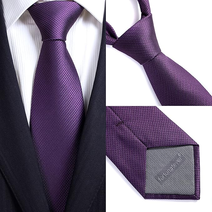 Mens Solid Neckties,2.36'' Wide Slim Tie For Men With Gift Box