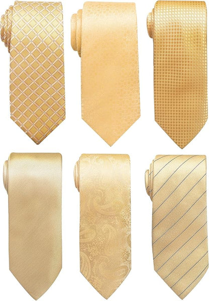 Tie For Men Necktie Woven Jacquard Neck Ties Set 6 PCS