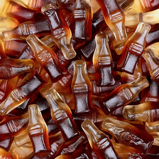 Kervan Candy Bebeto Cola Bottles - Soft & Sweet Gummy Candy Bulk for Kids, Gift Snacks and Parties - Kervan Cola Bottle Gummies Big Party Size Bag (5 lbs)