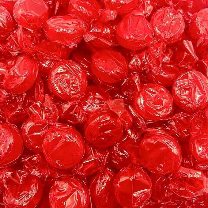 Cinnamon Hard Candy Disks - 1 lbs - Cinnamon Flavored Old School Classic Hard Candies - American Vintage Candy Snack Assortment- Individually Wrapped, 16 oz.