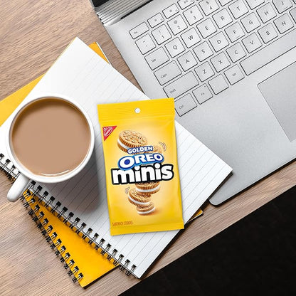 OREO Minis Golden Sandwich Cookies, 12 - 3 oz Bags