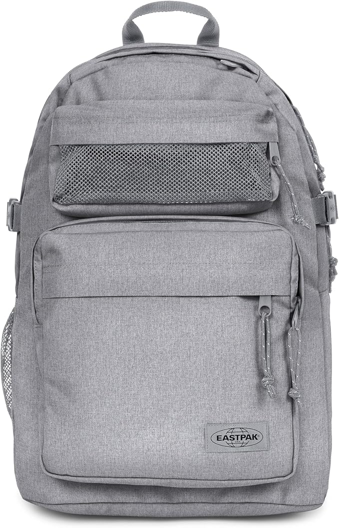 EASTPAK Double Pro – 32L Performance Backpack with 16" Laptop Sleeve, Dual Compartments, Security Pocket, Bottle Holder & Organizer, Sunday Grey