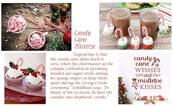 LA Signature Mini Candy Canes with Real Peppermint, Red & White, 500 Count (Pack of 1)