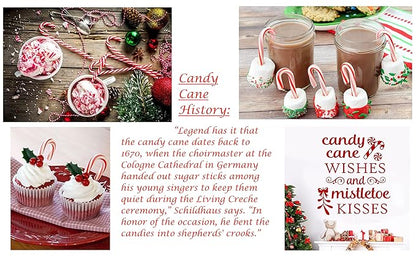 LA Signature Mini Candy Canes with Real Peppermint, Red & White, 500 Count (Pack of 1)