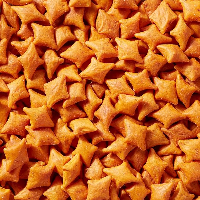 Simple Mills Pop Mmms Cheddar Baked Snack Pack Crackers, Healthy Halloween Snacks for Kids, Individual Packs, Gluten Free, 8 Ct (Pack of 4)