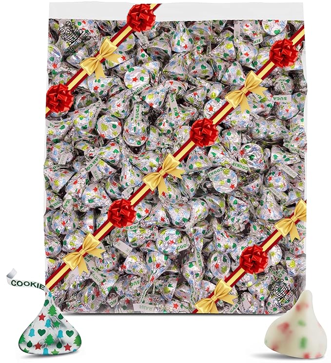 Sugar Cookie White Crème Holiday Candy 2 Lb | Christmas Gift Set Baking & Stocking Stuffer Share Bag | 2 Pounds