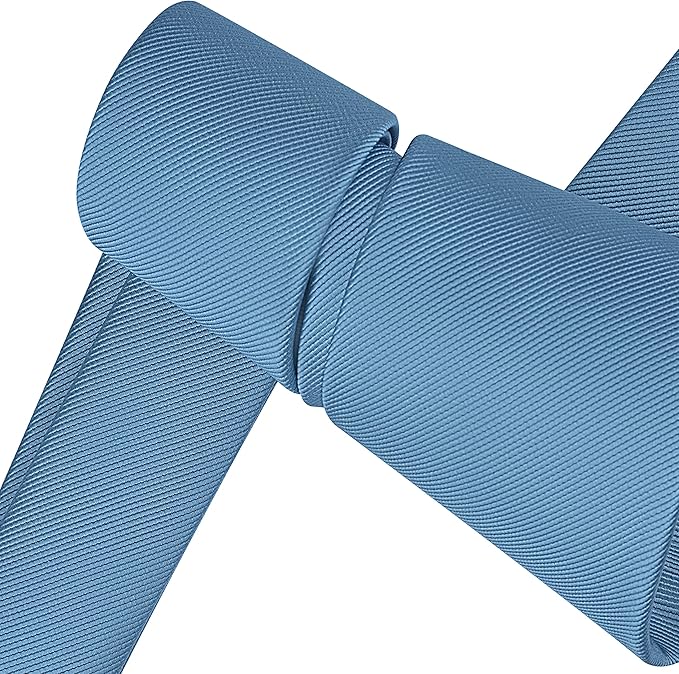 Branduce 3.15"（8cm） Men's Solid Color Formal Woven Necktie + Gift Box